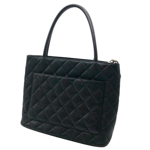 シャネル CHANEL 復刻トート A01804 ブラック/SV金具 キャビアスキン レディース トートバッグ