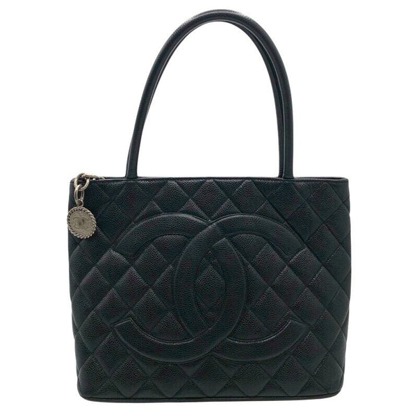 シャネル CHANEL 復刻トート A01804 ブラック/SV金具 キャビアスキン レディース トートバッグ