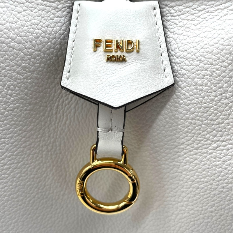 フェンディ FENDI オリガミ ミディアム 8BH414 ホワイト カーフ レディース トートバッグ
