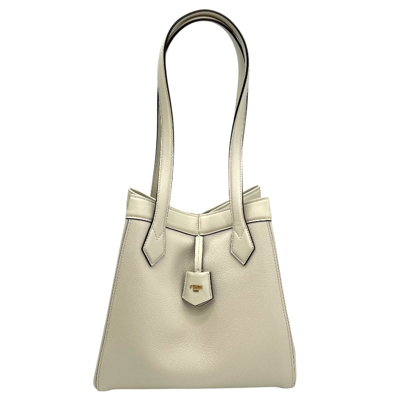 フェンディ FENDI オリガミ ミディアム 8BH414 ホワイト カーフ レディース トートバッグ