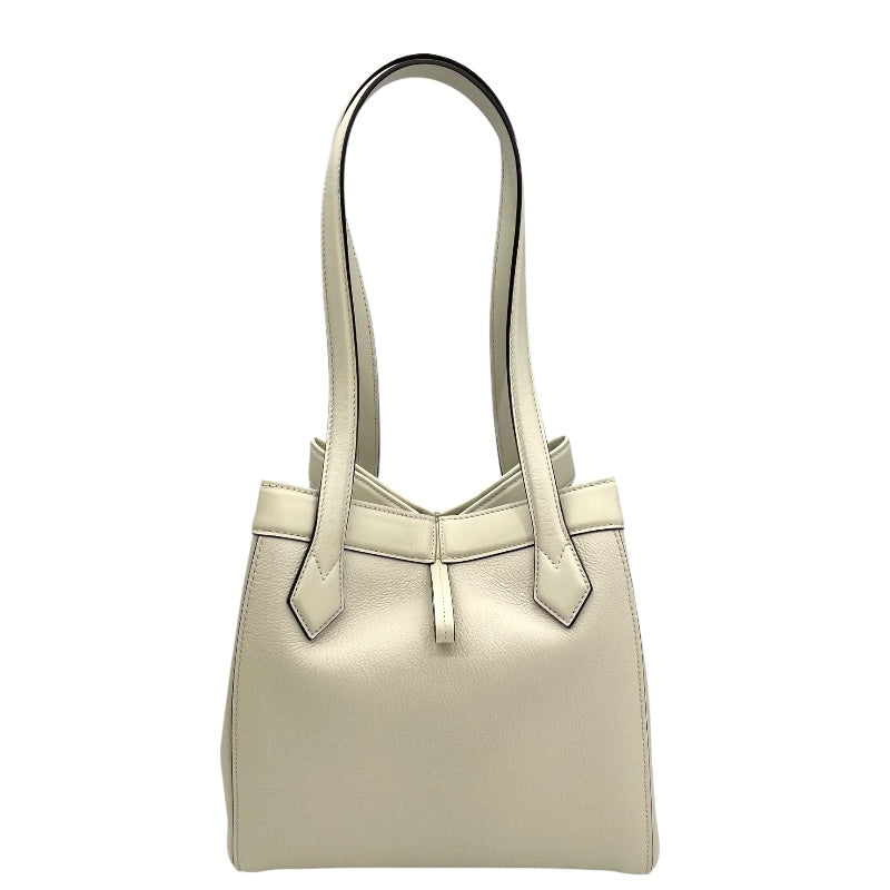 フェンディ FENDI オリガミ ミディアム 8BH414 ホワイト カーフ レディース トートバッグ