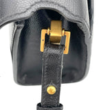 サンローラン SAINT LAURENT カサンドラ トップ ハンドバッグ ブラック GD金具 キャビア レディース ショルダーバッグ