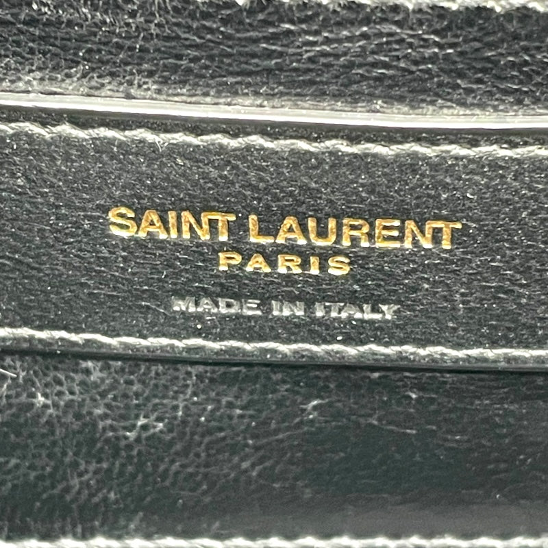 サンローラン SAINT LAURENT カサンドラ トップ ハンドバッグ ブラック GD金具 キャビア レディース ショルダーバッグ