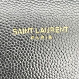 サンローラン SAINT LAURENT カサンドラ トップ ハンドバッグ ブラック GD金具 キャビア レディース ショルダーバッグ