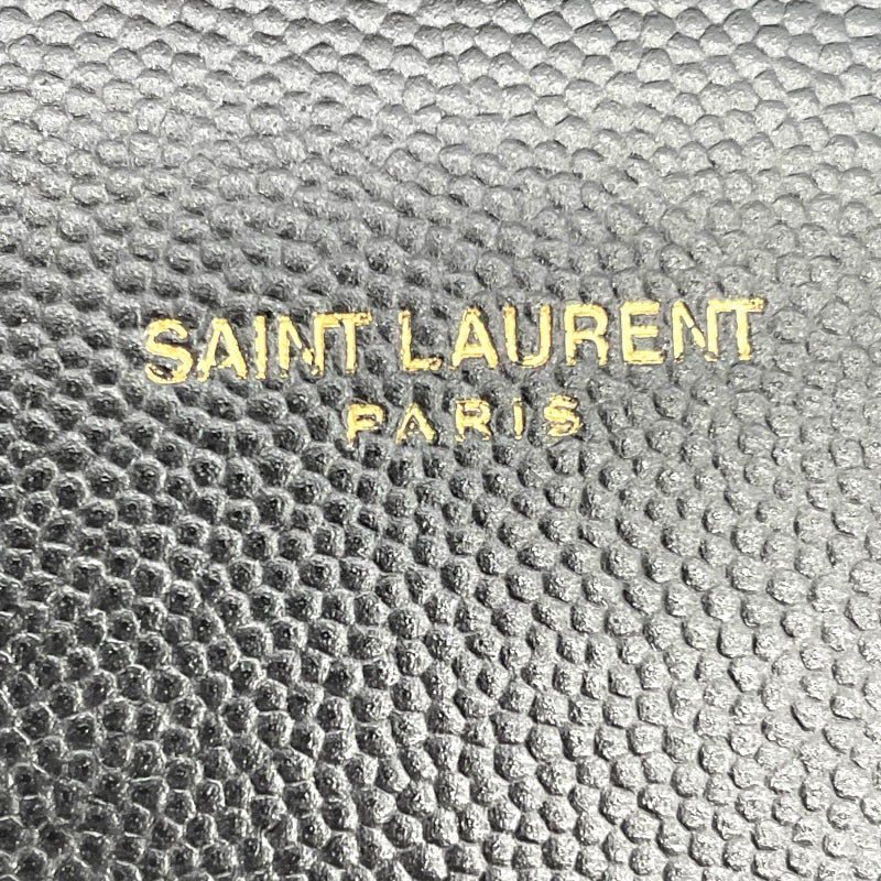 サンローラン SAINT LAURENT カサンドラ トップ ハンドバッグ ブラック GD金具 キャビア レディース ショルダーバッグ