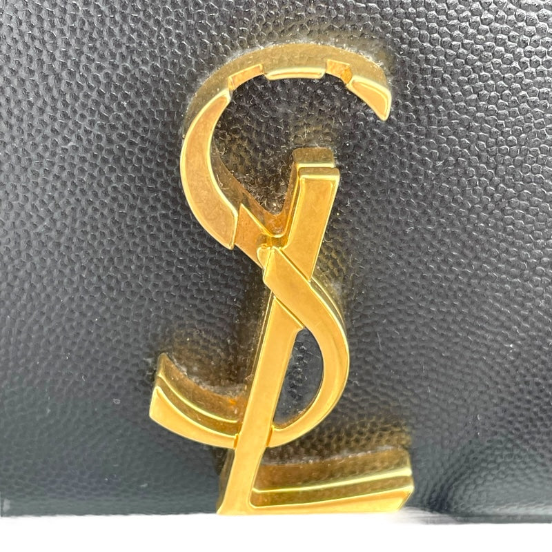 サンローラン SAINT LAURENT カサンドラ トップ ハンドバッグ ブラック GD金具 キャビア レディース ショルダーバッグ
