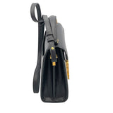 サンローラン SAINT LAURENT カサンドラ トップ ハンドバッグ ブラック GD金具 キャビア レディース ショルダーバッグ