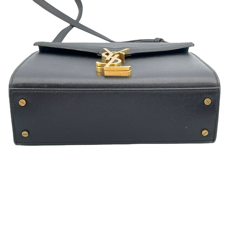 サンローラン SAINT LAURENT カサンドラ トップ ハンドバッグ ブラック GD金具 キャビア レディース ショルダーバッグ