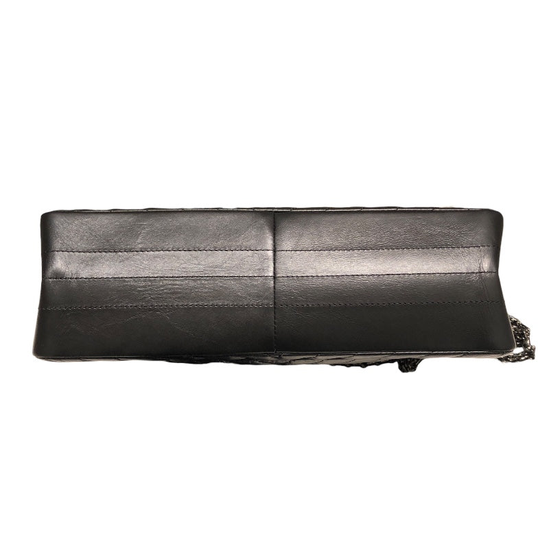 シャネル CHANEL 2.55Vステッチフラップバッグ A37587 ブラック