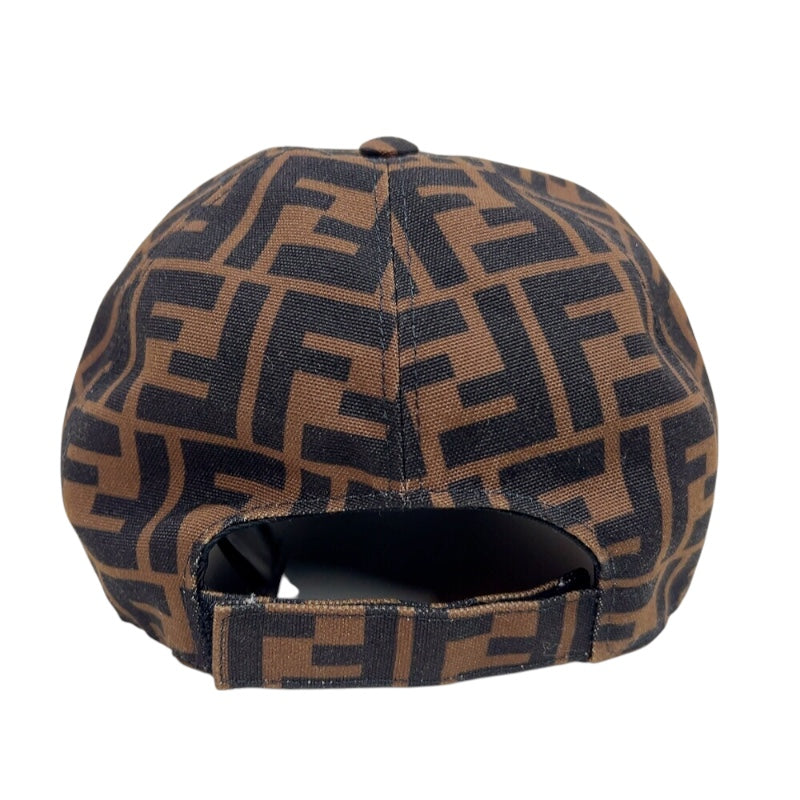 フェンディ FENDI ズッカ　キャップ FXQ768A660 ブラウン ポリエステル メンズ その他ファッション雑貨