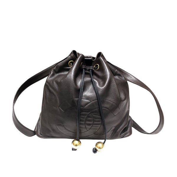 シャネル CHANEL ココマークバックパック ブラウン ラム レディース