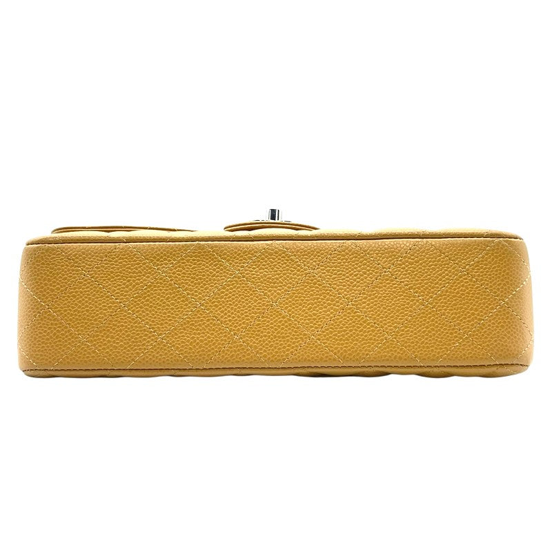 シャネル CHANEL マトラッセ25 A01112 ベージュ シルバー金具 キャビアスキン レディース ショルダーバッグ