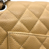 シャネル CHANEL マトラッセ25 A01112 ベージュ シルバー金具 キャビアスキン レディース ショルダーバッグ