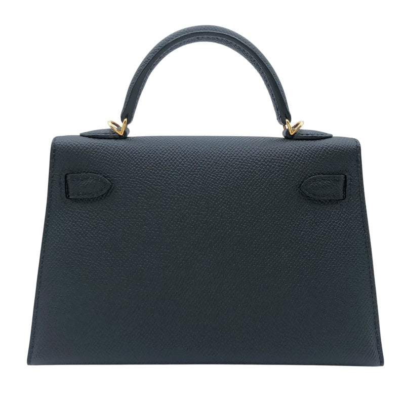 エルメス HERMES ミニケリー2 B刻 ブラック　GD金具 エプソン レディース ショルダーバッグ