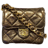 シャネル CHANEL ミニミニマトラッセショルダー ゴールド　ゴールド金具 ラム レディース ショルダーバッグ