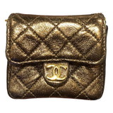 シャネル CHANEL ミニミニマトラッセショルダー ゴールド　ゴールド金具 ラム レディース ショルダーバッグ