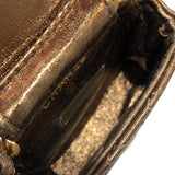 シャネル CHANEL ミニミニマトラッセショルダー ゴールド　ゴールド金具 ラム レディース ショルダーバッグ