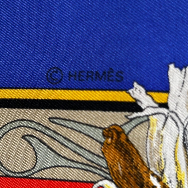 エルメス HERMES カレ90　Kachinas マルチカラー シルク100％ ユニセックス スカーフ