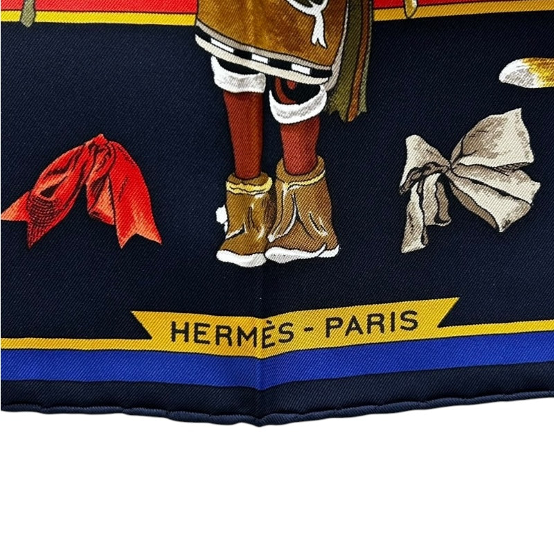 エルメス HERMES カレ90　Kachinas マルチカラー シルク100％ ユニセックス スカーフ
