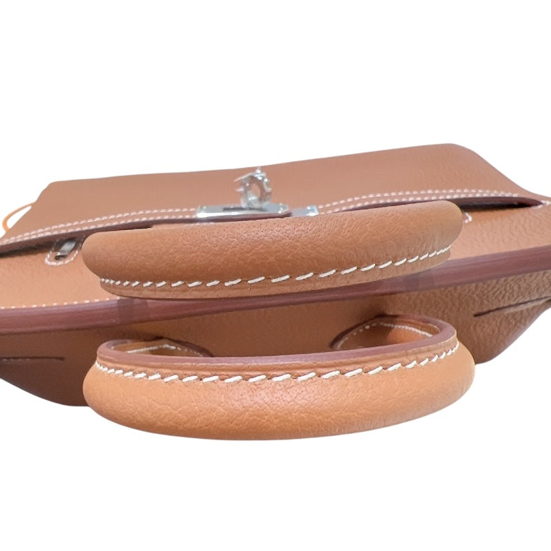 エルメス HERMES バーキン25 W刻 ゴールド　シルバー金具 トゴ レディース ハンドバッグ