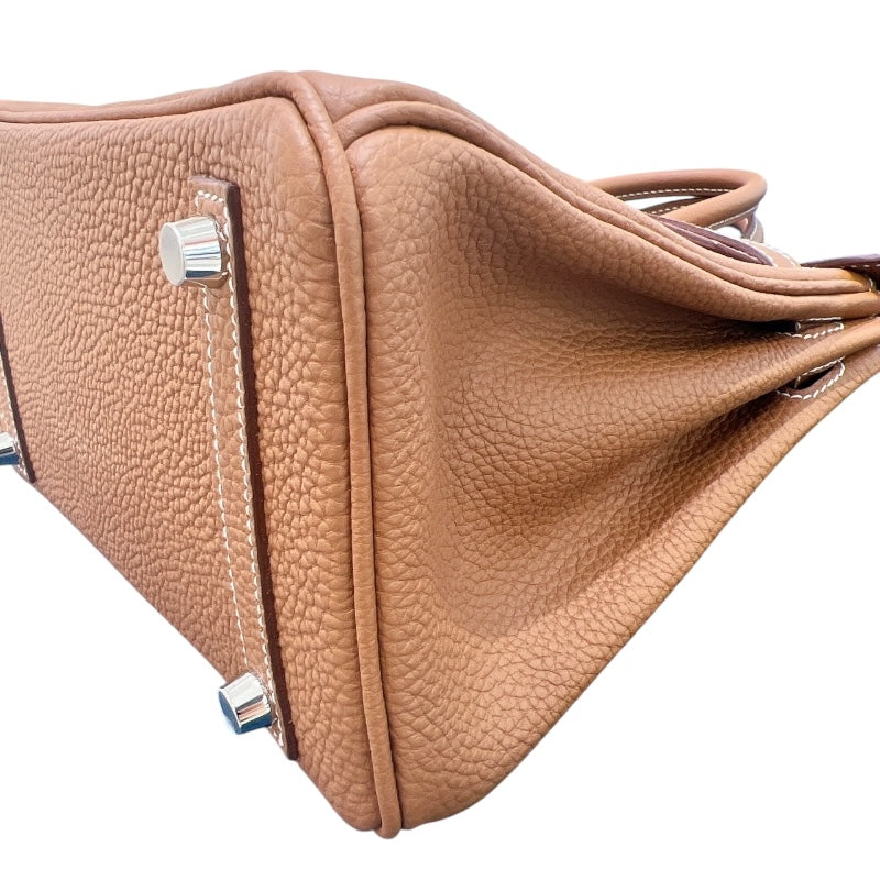 エルメス HERMES バーキン25 W刻 ゴールド　シルバー金具 トゴ レディース ハンドバッグ