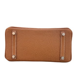 エルメス HERMES バーキン25 W刻 ゴールド　シルバー金具 トゴ レディース ハンドバッグ