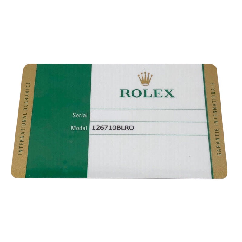 ロレックス ROLEX GMTマスター2 ランダムシリアル 126710BLRO ブラック ジュビリーブレス SS 自動巻き メンズ 腕時計