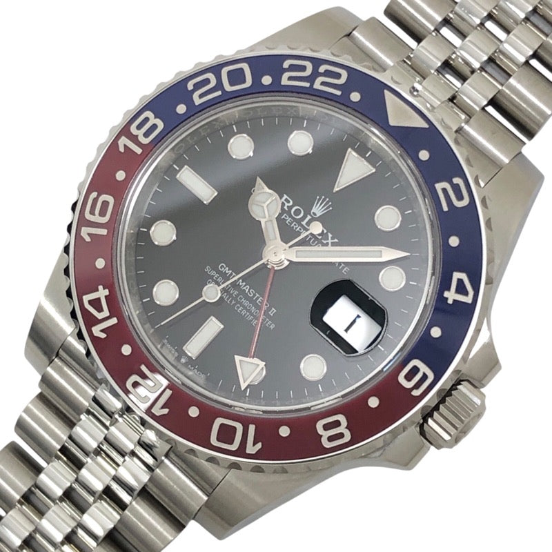 ロレックス ROLEX GMTマスター2 ランダムシリアル 126710BLRO ブラック ジュビリーブレス SS 自動巻き メンズ 腕時計