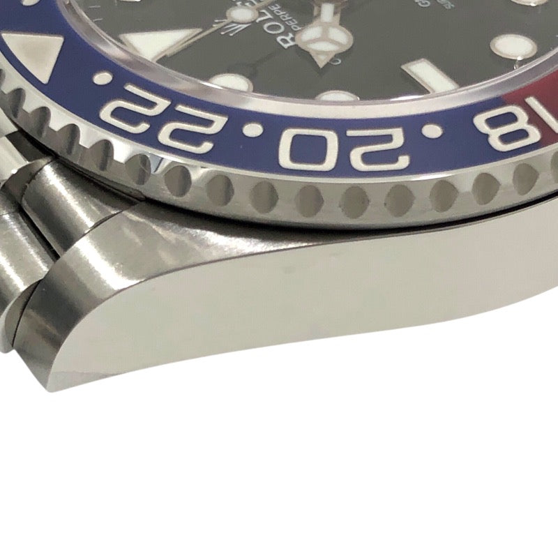 ロレックス ROLEX GMTマスター2 ランダムシリアル 126710BLRO ブラック ジュビリーブレス SS 自動巻き メンズ 腕時計