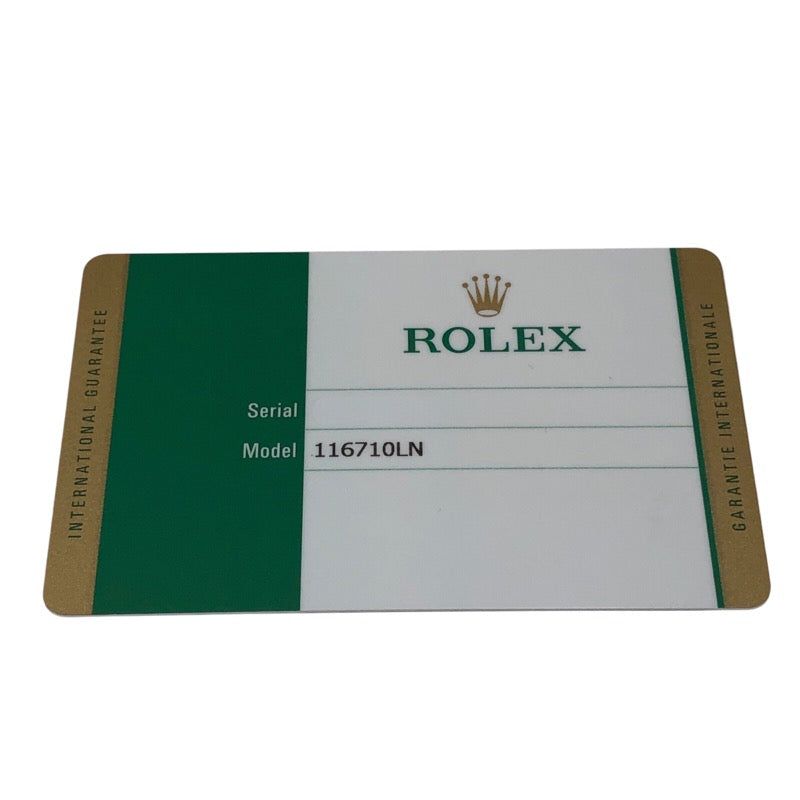 ロレックス ROLEX GMTマスター2 ランダムシリアル 116710LN ブラック SS 自動巻き メンズ 腕時計