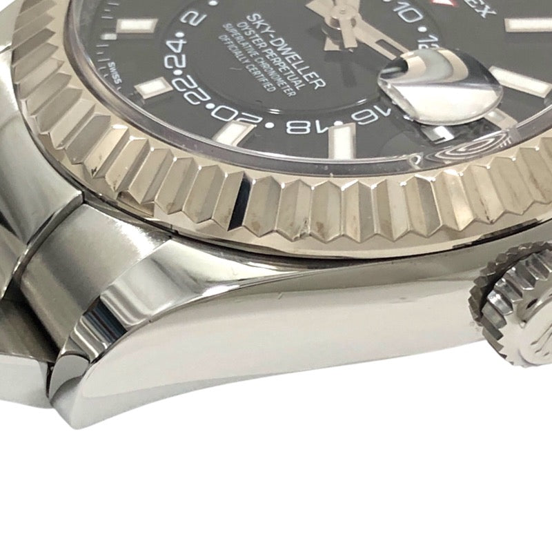 ロレックス ROLEX スカイドゥエラー ランダムシリアル 326934 ブラック K18WG/SS 自動巻き メンズ 腕時計