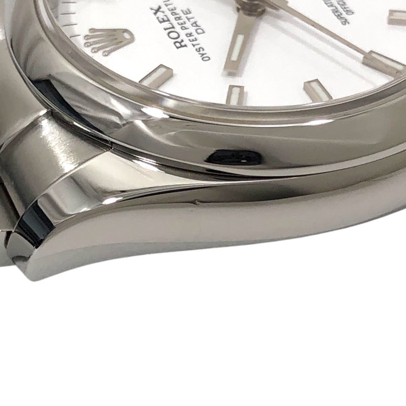 ロレックス ROLEX オイスターパーペチュアル デイト ランダムシリアル 115200 ホワイト SS 自動巻き メンズ 腕時計