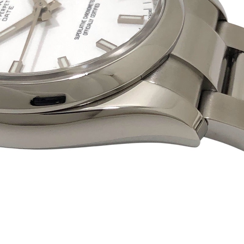 ロレックス ROLEX オイスターパーペチュアル デイト ランダムシリアル 115200 ホワイト SS 自動巻き メンズ 腕時計