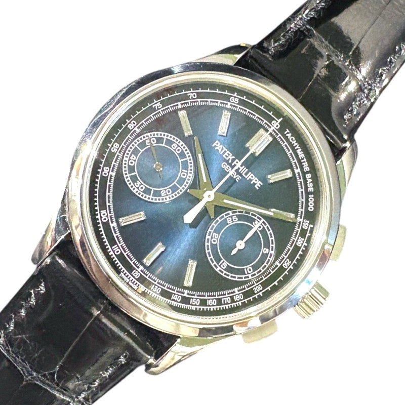 パテック・フィリップ PATEK PHILIPPE コンプリケーション クロノグラフ 5170P-001 Pt950/革 手巻き メンズ 腕時計