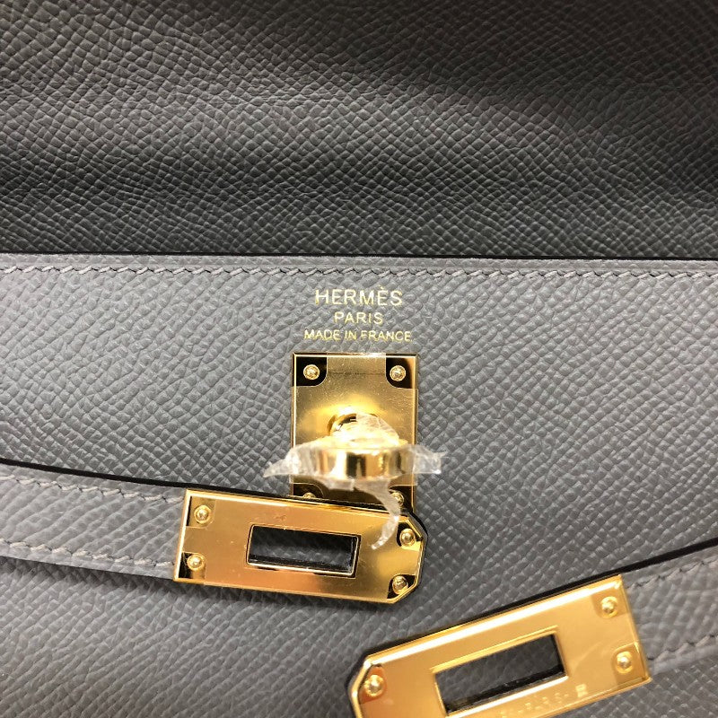 エルメス HERMES ケリ－25 外縫い W刻 グリメイヤー ゴールド金具 エプソン レディース ハンドバッグ