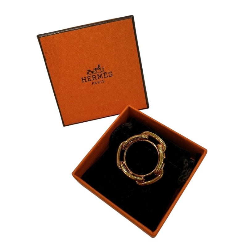 エルメス HERMES ルカデ　スカーフリング ピンクゴールド メタル レディース スカーフリング
