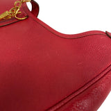 エルメス HERMES トリム31 〇W刻 ルージュカザック ゴールド金具 クシュベル レディース ショルダーバッグ