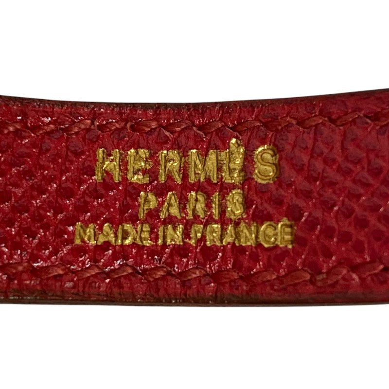 エルメス HERMES トリム31 〇W刻 ルージュカザック ゴールド金具 クシュベル レディース ショルダーバッグ