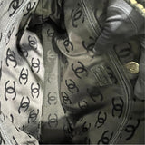 シャネル CHANEL ワイルドステッチ トートバッグ ブラック×ゴールド金具 カーフレザー レディース ショルダーバッグ