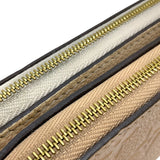 ルイ・ヴィトン LOUIS VUITTON ポシェット・ドゥーブルジップ M63919 ベージュ×アイボリー モノグラム・アンプラントレザー レディース ショルダーバッグ