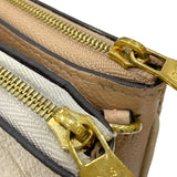 ルイ・ヴィトン LOUIS VUITTON ポシェット・ドゥーブルジップ M63919 ベージュ×アイボリー モノグラム・アンプラントレザー レディース ショルダーバッグ