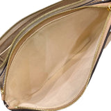 ルイ・ヴィトン LOUIS VUITTON ポシェット・ドゥーブルジップ M63919 ベージュ×アイボリー モノグラム・アンプラントレザー レディース ショルダーバッグ