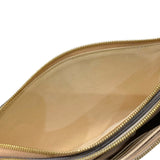 ルイ・ヴィトン LOUIS VUITTON ポシェット・ドゥーブルジップ M63919 ベージュ×アイボリー モノグラム・アンプラントレザー レディース ショルダーバッグ
