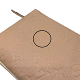 ルイ・ヴィトン LOUIS VUITTON ポシェット・ドゥーブルジップ M63919 ベージュ×アイボリー モノグラム・アンプラントレザー レディース ショルダーバッグ