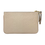 ルイ・ヴィトン LOUIS VUITTON ポシェット・ドゥーブルジップ M63919 ベージュ×アイボリー モノグラム・アンプラントレザー レディース ショルダーバッグ