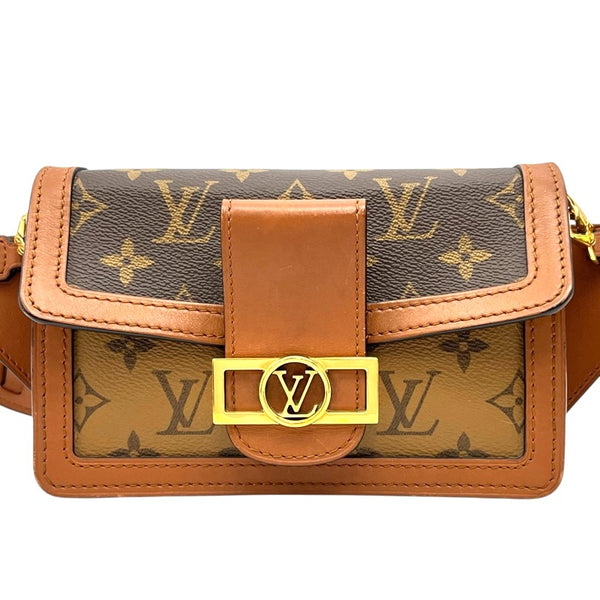 ルイ・ヴィトン LOUIS VUITTON バムバッグ・ドーフィーヌ M44586 モノグラム・リバース レディース ウエストバッグ