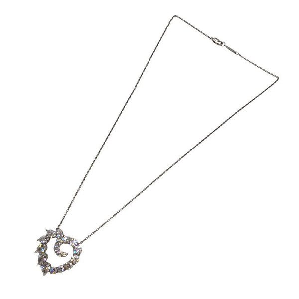 ハリーウィンストン HARRY WINSTON オープンクラスターハートダイヤネックレス Pt950プラチナ ジュエリー