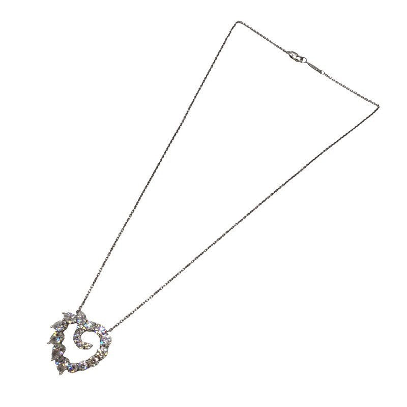 ハリーウィンストン HARRY WINSTON オープンクラスターハートダイヤネックレス Pt950プラチナ ジュエリー