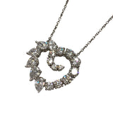 ハリーウィンストン HARRY WINSTON オープンクラスターハートダイヤネックレス Pt950プラチナ ジュエリー