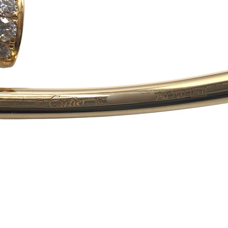 カルティエ Cartier ジュストアンクルSMダイヤブレス K18ゴールド ジュエリー